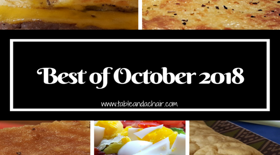 Best of October 2018 – Table and a Chair